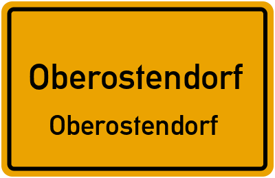 Ortsschild Oberostendorf Oberostendorf