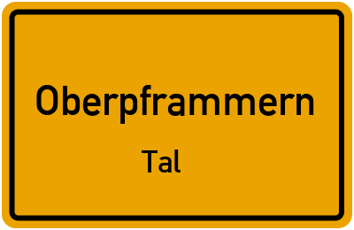 Straßenverzeichnis Oberpframmern Tal
