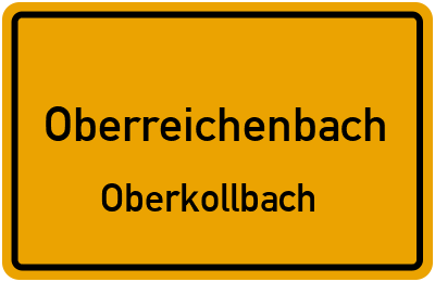 Straßenverzeichnis Oberreichenbach Oberkollbach