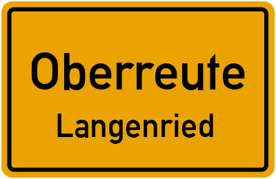 Straßenverzeichnis Oberreute Langenried