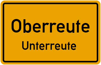 Straßenverzeichnis Oberreute Unterreute