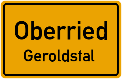 Straßenverzeichnis Oberried Geroldstal