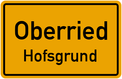 Straßenverzeichnis Oberried Hofsgrund