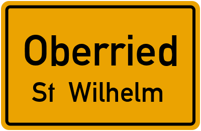 Straßenverzeichnis Oberried St. Wilhelm