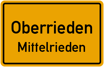 Straßenverzeichnis Oberrieden Mittelrieden