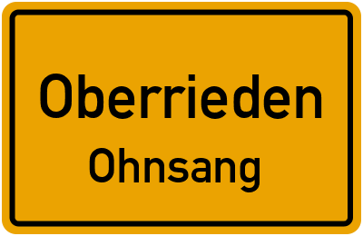 Straßenverzeichnis Oberrieden Ohnsang