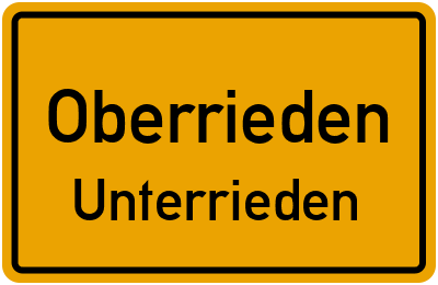 Straßenverzeichnis Oberrieden Unterrieden