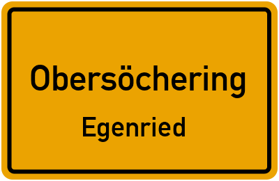 Straßenverzeichnis Obersöchering Egenried