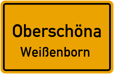Straßenverzeichnis Oberschöna Weißenborn