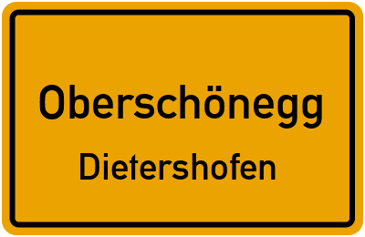 Straßenverzeichnis Oberschönegg Dietershofen