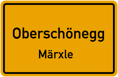 Straßenverzeichnis Oberschönegg Märxle