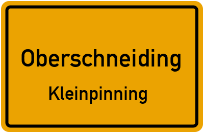 Straßenverzeichnis Oberschneiding Kleinpinning