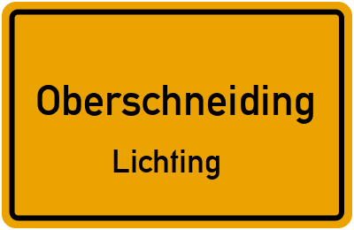 Straßenverzeichnis Oberschneiding Lichting