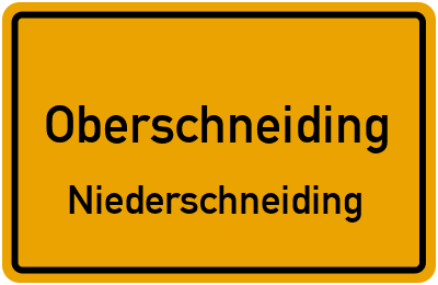 Straßenverzeichnis Oberschneiding Niederschneiding