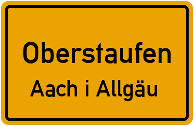Straßenverzeichnis Oberstaufen Aach i.Allgäu