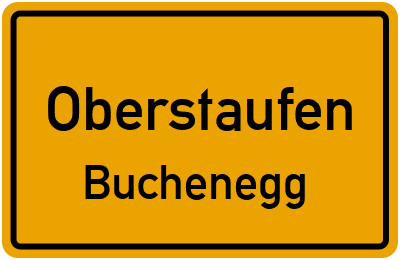 Ortsschild Oberstaufen Buchenegg