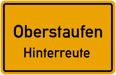 Straßenverzeichnis Oberstaufen Hinterreute