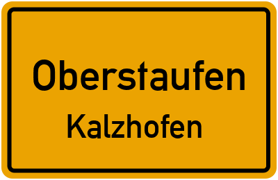 Ortsschild Oberstaufen Kalzhofen