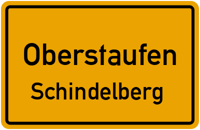 Ortsschild Oberstaufen Schindelberg