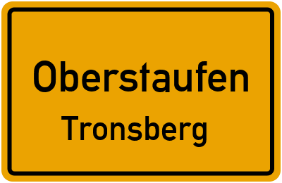 Straßenverzeichnis Oberstaufen Tronsberg