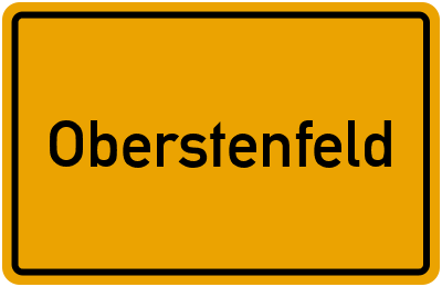 Ortsschild von Gemeinde Oberstenfeld in Baden-Württemberg
