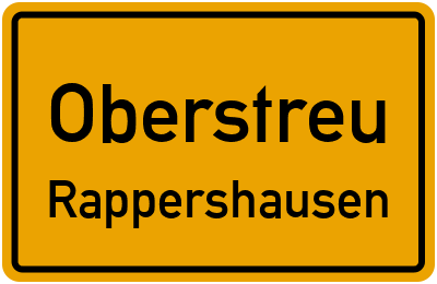 Straßenverzeichnis Oberstreu Rappershausen