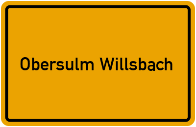 Branchenbuch Obersulm Willsbach, Baden-Württemberg