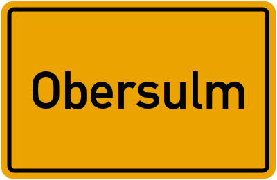Obersulm in Baden-Württemberg