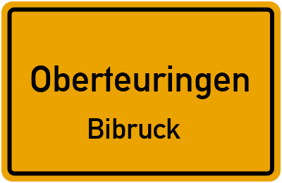 Ortsschild Oberteuringen Bibruck