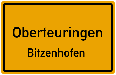 Ortsschild Oberteuringen Bitzenhofen