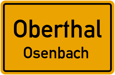 Straßenverzeichnis Oberthal Osenbach