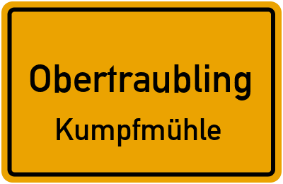 Straßenverzeichnis Obertraubling Kumpfmühle