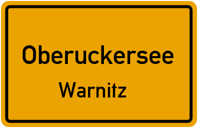 Straßenverzeichnis Oberuckersee Warnitz