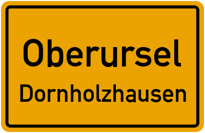 Straßenverzeichnis Oberursel Dornholzhausen