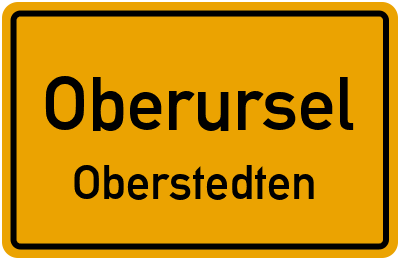 Straßenverzeichnis Oberursel Oberstedten