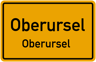 Straßenverzeichnis Oberursel Oberursel