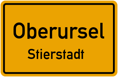 Straßenverzeichnis Oberursel Stierstadt