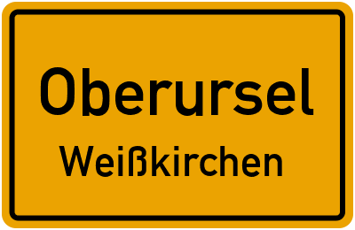 Straßenverzeichnis Oberursel Weißkirchen