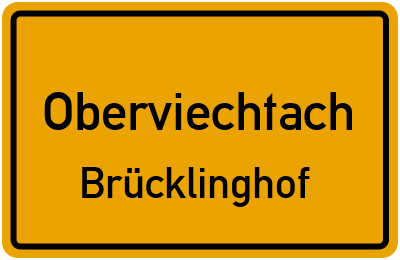 Ortsschild Oberviechtach Brücklinghof