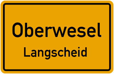 Straßenverzeichnis Oberwesel Langscheid