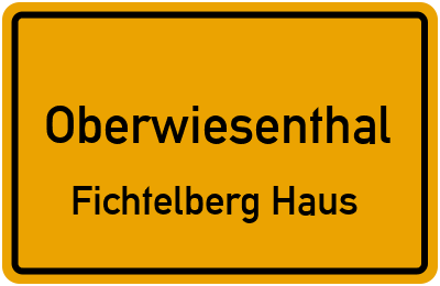 Straßenverzeichnis Oberwiesenthal Fichtelberg Haus