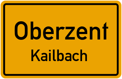 Ortsschild Oberzent Kailbach