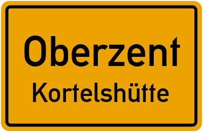 Ortsschild Oberzent Kortelshütte