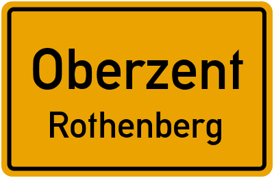 Ortsschild Oberzent Rothenberg