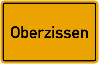 Ortsschild von Gemeinde Oberzissen in Rheinland-Pfalz