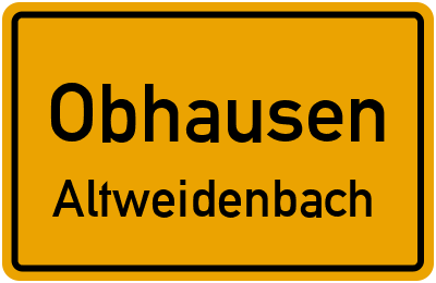 Straßenverzeichnis Obhausen Altweidenbach