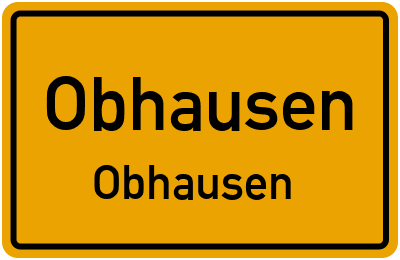 Straßenverzeichnis Obhausen Obhausen