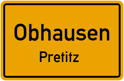 Straßenverzeichnis Obhausen Pretitz