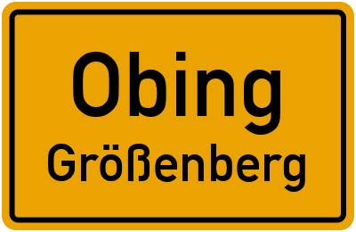 Straßenverzeichnis Obing Größenberg