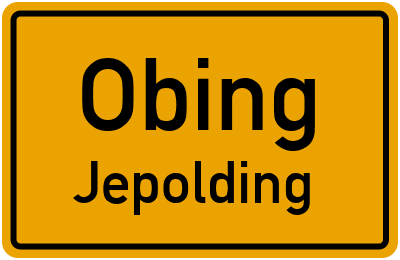 Straßenverzeichnis Obing Jepolding